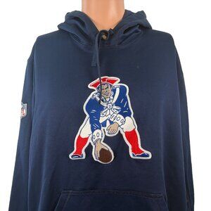 Nike New England Patriots Hoodie Sweatshirt Mens Size L NFL On Field Football